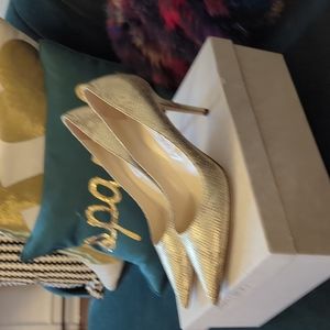 Nib jimmy choo 41.5 gold pump